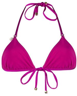 Stella McCartney Lila dreieck bikini top - Pink