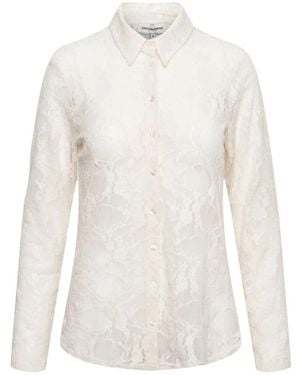 &Co Woman Overhemden ,Polyester Lace Blouse - Wit