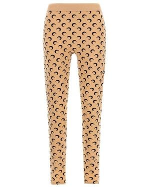 Marine Serre Leggings - Metallic