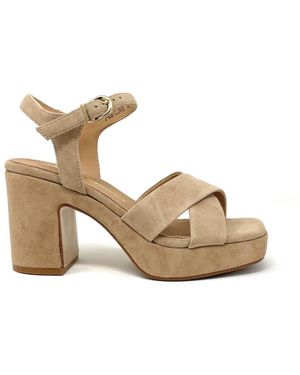 Janet & Janet High Heel Sandals - Metallic
