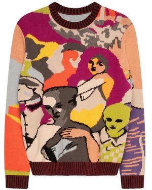 Kidsuper Round-Neck Knitwear - Roze