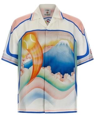 CASABLANCA 'Fuji Dream' Shirt - Blue