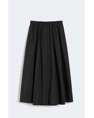 Weekend by Maxmara Gathered Long Skirt - Schwarz