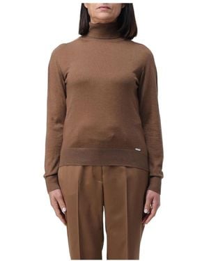 Kiton Turtlenecks - Brown