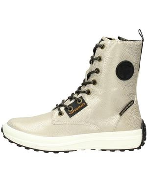 Vingino Schoenen ,Geel ,Leer Rebecca Hi Lace-Up Boots - Naturel