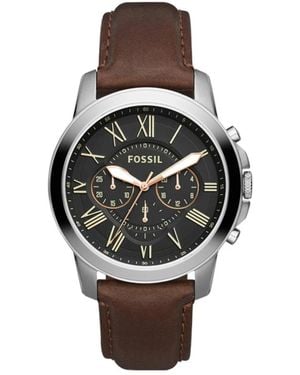 Fossil Grant Chronograph Watch Fs4813 - Metallic