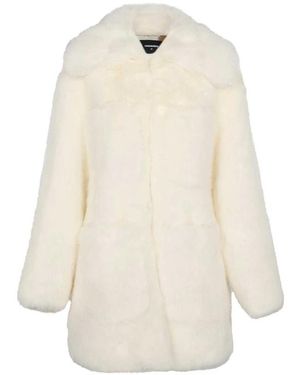 DSquared² Faux Fur & Shearling Jackets - White