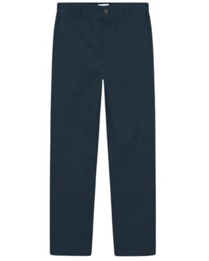 Les Deux Lässige Leinenhose Mit Kordelzug - Blau