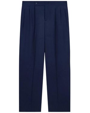Giorgio Armani Oversized Fit Broek - Blauw