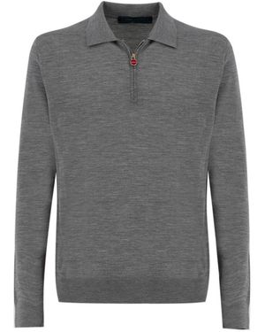 Kiton Round-Neck Knitwear - Gris