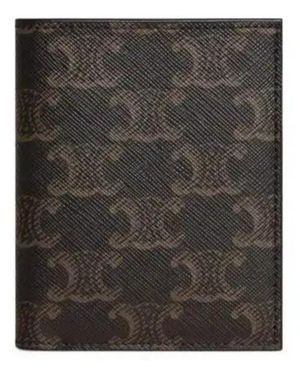 Celine Bifold-Geldbörse Aus Triomphe Canvas - Grau