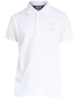 Just Cavalli Polo Shirts - White