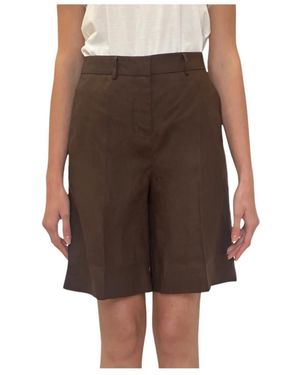 Colmar Fitness ,Bruin ,Leer High Waist Shorts