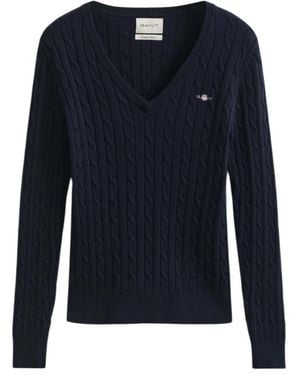 GANT V-Neck Knitwear - Azul