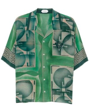 Versace Short Sleeve Shirts - Verde