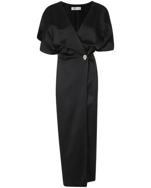 Raquel Diniz Wrap Dresses - Black