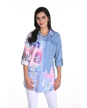 FRANK LYMAN Denim Shirts - Bleu