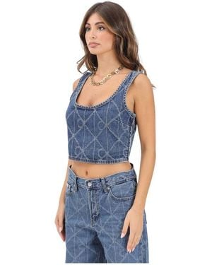 Calvin Klein Sleeveless Tops - Blauw