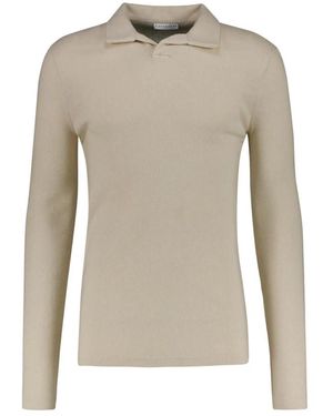 KIEFERMANN Tops ,Katoen Tonin Polo - Naturel