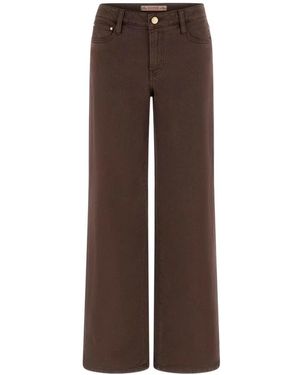 Guess Wide Trousers - Marrón