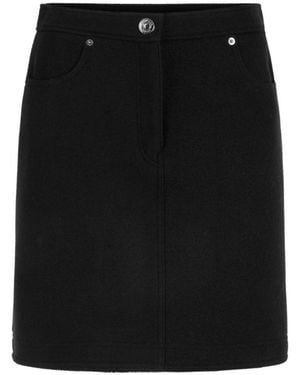 Marc Cain Rokken ,Zwart ,Wol Wool Mini Skirt