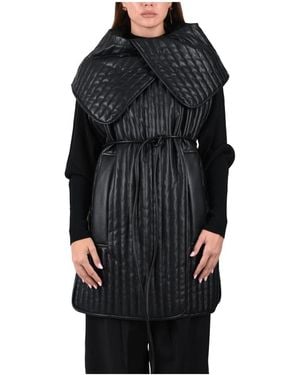 Sportmax Lange Gesteppte Weste - Schwarz