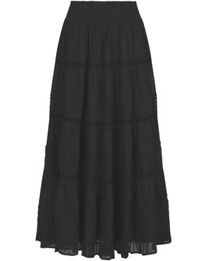 Neo Noir Maxi Skirts - Negro
