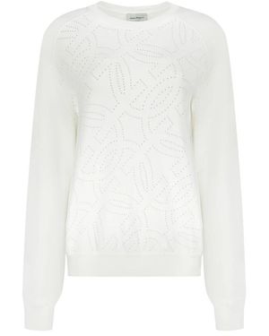 Ferragamo Round-Neck Knitwear - White