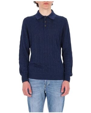 Barba Napoli Round-Neck Knitwear - Blue