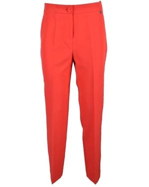 Nenette Slim-Fit Trousers - Red