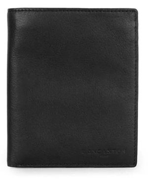 Lancaster Leder Europäische Brieftasche Kartenhalter - Schwarz