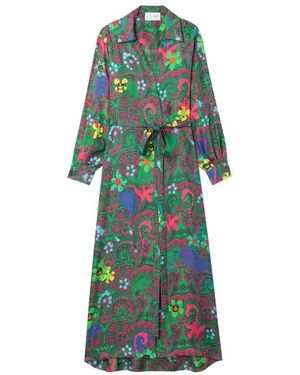 AZ FACTORY Bedrucktes Maxikleid - Grün
