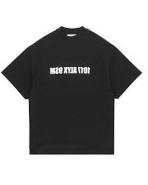 1017 ALYX 9SM Lässiges Baumwoll-T-Shirt - Schwarz