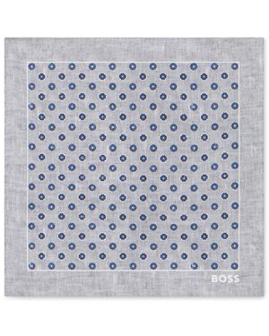 HUGO H-Pocket Sq. One - Blau