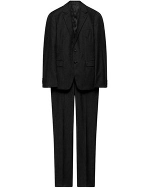 Prada Enkelrijig Pak Van Wol En Kasjmier - Zwart