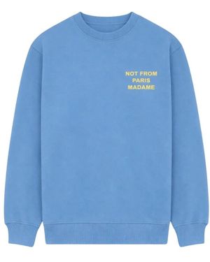 Drole de Monsieur Le Sweatshirt Slogan - Blau
