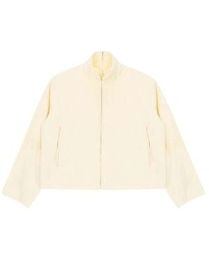 Carven Jacke Mit Hohem Kragen Und Reißverschluss - Natur