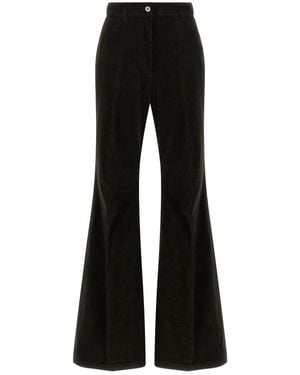 Ferragamo Wide Trousers - Black
