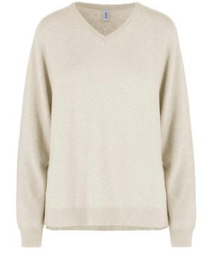 Bomboogie V-Neck Knitwear - Blanco