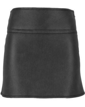 Ermanno Scervino Leather Skirts - Negro