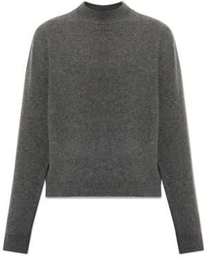 Jacquemus Truien & Vesten ,Grijs ,Kasjmier Cachemire Trui