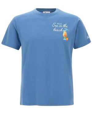 MC2 Saint Barth Tops ,Blauw ,T-Shirts
