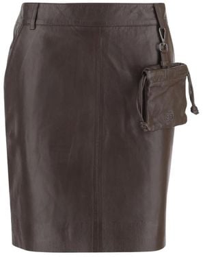 THE GARMENT Leather Skirts - Gris