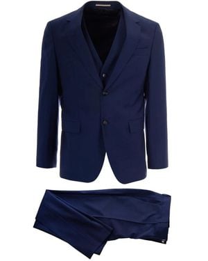 HUGO Single Breasted Suits - Blue