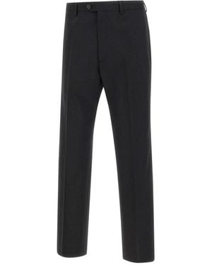 MM6 by Maison Margiela Straight Trousers - Black