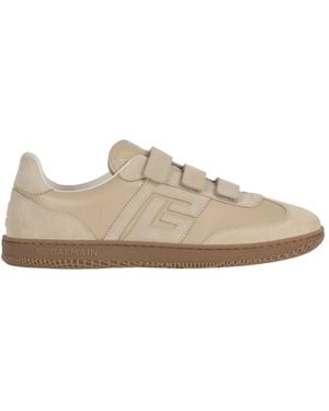 Balmain Swan Klettverschluss-Sneaker - Natur