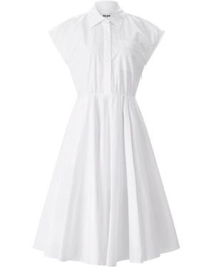MSGM Overhemdjurk - Wit
