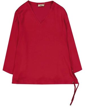 Herno Long Sleeve Tops - Red