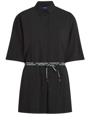 KARL LAGERFELD Relaxed Blouse - Schwarz