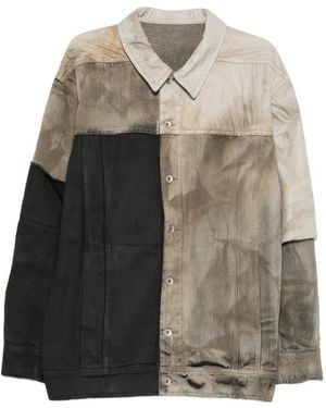 Rick Owens Denim Jackets - Grey